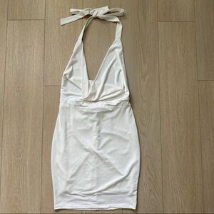 Cowl Neck Halter Mini Bodycon Dress size Small